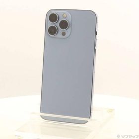 〔中古〕Apple(アップル) iPhone13 Pro Max 256GB シエラブルー MLJD3J／A SIMフリー〔269-ud〕