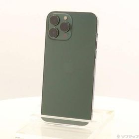 〔中古〕Apple(アップル) iPhone13 Pro Max 1TB アルパイングリーン MNCX3J／A SIMフリー〔262-ud〕