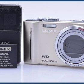 【動作保証】 パナソニック Panasonic LUMIX DMC-TZ10 12x バッテリー、充電器付属 同梱無料 #am6122