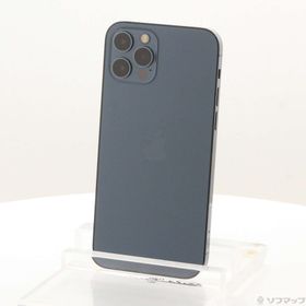 (中古)Apple iPhone12 Pro 128GB パシフィックブルー MGM83J/A SIMフリー(348-ud)