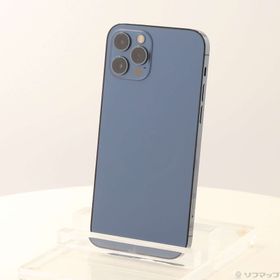 (中古)Apple iPhone12 Pro 128GB パシフィックブルー MGM83J/A SIMフリー(368-ud)