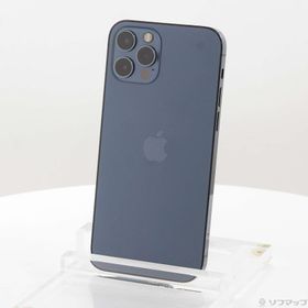 (中古)Apple iPhone12 Pro 128GB パシフィックブルー MGM83J/A SIMフリー(247-ud)