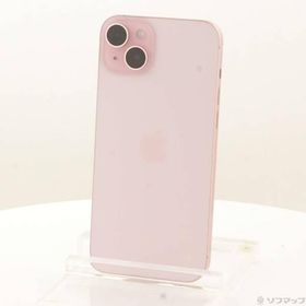 〔中古〕Apple(アップル) iPhone15 Plus 128GB ピンク MU093J／A SIMフリー〔276-ud〕