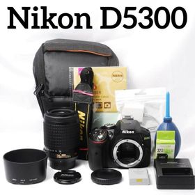 ニコン(Nikon)のNikon D5300 Wi-Fi スマホ転送 望遠 初心者OK 高画質 バック(デジタル一眼)