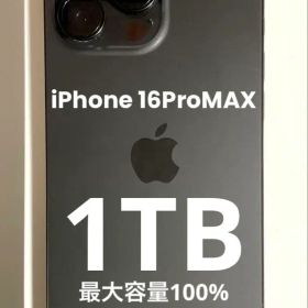 【美品】iPhone 16 Pro MAX 1TB 最大容量100%