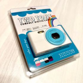 【美品】デジタルカメラ ホワイト×アクア NT-DC001 トイカメラ