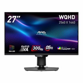 MSI Mini LEDゲーミングモニターMAG 274QPF X30MV/27インチ/WQHD/RAPID VA/300Hz/0.5ms(GTG)/HDMI2.1/3年保証