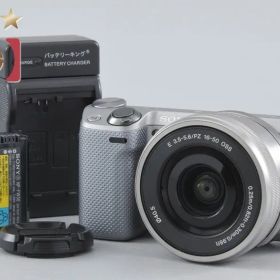 【中古】SONY ソニー α NEX-5R パワーズームレンズキット シルバー 多言語対応
