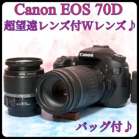 Canon EOS 70D◎手ぶれ補正標準◎バッグ付◎一眼レフカメラ◎Wi-Fi