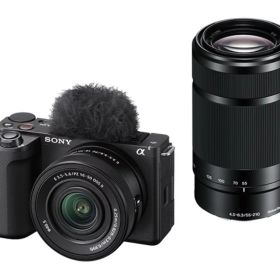 【新品/取寄品/代引不可】SONY VLOGCAM ZV-E10M2X ダブルズームレンズキット ブラック ミラーレスカメラ ブログカム ソニー