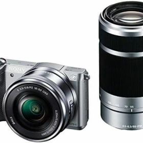 【中古】 SONY ミラーレス一眼 α5000 ダブルズームレンズキット シルバー ILCE-5000Y-S 当店保証30日間 人気 ミラーレス 一眼レフ 交換レンズ カメラ