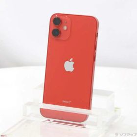 【中古】Apple(アップル) iPhone12 mini 64GB プロダクトレッド MGAE3J／A SIMフリー 【377-ud】