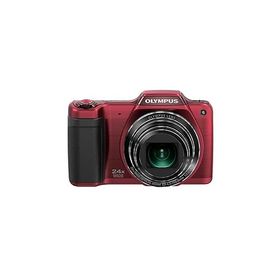 OLYMPUS デジタルカメラ STYLUS SZ-15 1600万画素 光学24倍ズーム 広角25mm レッ(中古品)