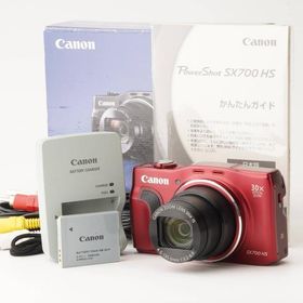 キヤノン Canon PowerShot SX700 HS レッド 30X 光学ズーム