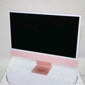 【中古】Apple(アップル) iMac 24-inch Mid-2021 MJVA3J／A Apple M1 8コアCPU_7コアGPU 8GB SSD256GB ピンク 〔26.3 Tahoe〕 【377-ud】
