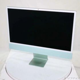 【中古】Apple(アップル) iMac 24-inch Mid-2021 MGPH3J／A Apple M1 8コアCPU_8コアGPU 8GB SSD256GB グリーン 〔26.3 Tahoe〕 【258-ud】