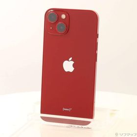 〔中古〕Apple(アップル) iPhone13 128GB プロダクトレッド MLNF3J／A SIMフリー〔258-ud〕
