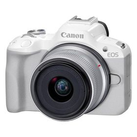 [新品]Canon キヤノン EOS R50 RF-S18-45 IS STMレンズキット ホワイト（キャンペーン対象商品）