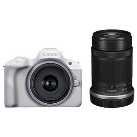 キヤノン ミラーレス一眼カメラ「EOS R50」ダブルズームキット(ホワイト) Canon EOSR50WH-WZK 返品種別A