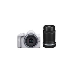 【新品】キヤノン EOS R50 ダブルズームキット ホワイト【1万円キャッシュバック】【5月31日ご注文分まで5年間延長保証（自然故障対象）プレゼント】