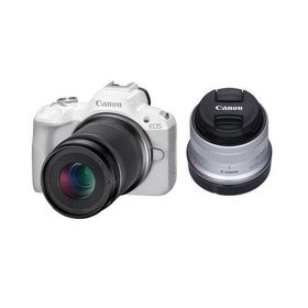 ＜キヤノン 春のキャッシュバック2026 対象＞ キヤノン(Canon） EOS R50 ダブルズームキット ホワイト