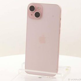 〔中古〕Apple(アップル) iPhone15 Plus 128GB ピンク MU093J／A SIMフリー〔198-ud〕