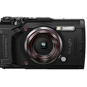 【中古】OM SYSTEM/オリンパス OLYMPUS デジタルカメラ Tough TG-6 ブラック 1200万画素CMOS F2.0 15m 防水 100kgf耐荷重 GPS 内蔵Wi-Fi TG-6BLK