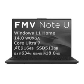 富士通 ノートパソコン FMV Note U UX-K3 FMVUXSK3BA [ピクトブラック]