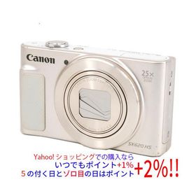 【中古】Canon製 PowerShot SX620 HS ホワイト 2020万画素