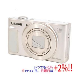 【中古】Canon製 PowerShot SX620 HS ホワイト 2020万画素