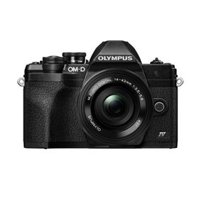 Olympus OM-D E-M10 Mark IV カメラ(ブラック) と M.Zuiko Digital ED 14-42mm f/3.5-5.6 EZレンズキット。