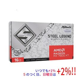 【中古】ASRock グラボ Radeon RX 7800 XT Steel Legend 16GB OC PCIExp 16GB 元箱あり