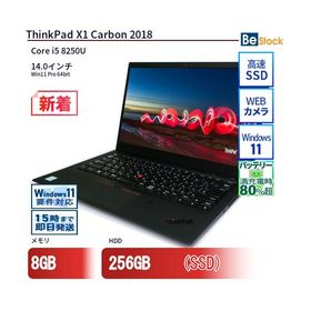 中古 ノートパソコン Lenovo レノボ ThinkPad X1 Carbon 2018 20KGS6X000 Core i5 メモリ：8GB 6ヶ月保証
