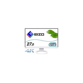 EIZO(エイゾー) USB-C接続 PCモニター FlexScan EV2740S ホワイト EV2740S-WT ［27型 /4K(3840×2160） /ワイド /61Hz］