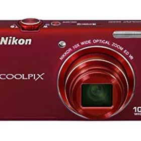 【中古】(非常に良い)Nikon デジタルカメラ COOLPIX (クールピクス) S6200 ブリリアントレッド S6200RD