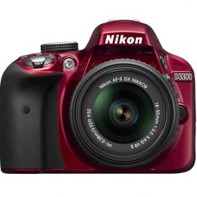 【中古】【非常に良い】Nikon デジタル一眼レフカメラ D3300 18-55 VR IIレンズキット レッド D3300LKRD