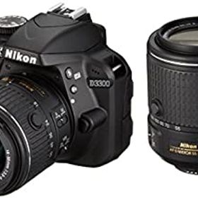 【中古】Nikon デジタル一眼レフカメラ D3300 ダブルズームキット2 ブラック