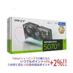 【中古】PNY GeForce RTX 5070 Ti 16GB Overclocked Triple Fan VCG5070T16TFXPB1-O PCIExp 16GB 元箱あり