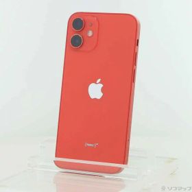 【中古】Apple(アップル) iPhone12 mini 64GB プロダクトレッド MGAE3J／A SIMフリー 【377-ud】