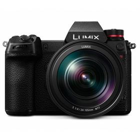 中古 １年保証 美品 Panasonic LUMIX S1R 標準ズームレンズキット ブラック [DC-S1RM-K]