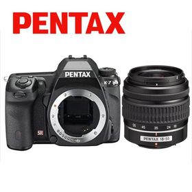 ペンタックス PENTAX K-7 18-55mm 標準 レンズセット ブラック デジタル一眼レフ カメラ 中古