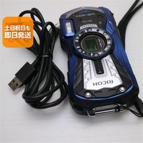 美品 WG-40w ブルー 即日発送 コンデジ RICOH 本体 あすつく 土日祝発送OK
