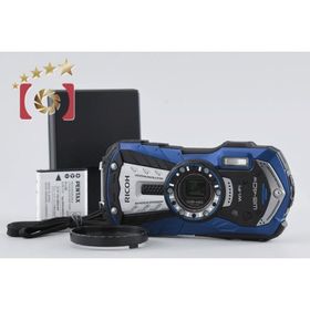 【中古】RICOH リコー WG-40W ブルー コンパクトデジタルカメラ シャッター回数僅少