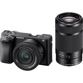 SONY(ソニー) ミラーレス一眼カメラ α6400 ダブルズームレンズキット(同梱レンズ:SELP16502+SEL55210) ブラック ILCE-6400X BQ レンズ交換式 APS-C 6400X Black