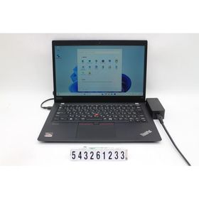 ノートパソコン Lenovo ThinkPad X13 Gen1 Ryzen 3 PRO 4450U 2.5GHz/16GB/256GB(SSD)/13.3W/FHD(1920x1080)/Win11 画面キズあり