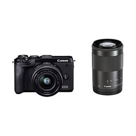 Canon ミラーレス一眼カメラ EOS M6 Mark II ダブルズームキット ブラック EOSM6MK2BK-WZK
