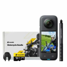 Insta360X3バイク撮影キット-1/2インチ48MPセンサー搭載の防水360度アクションカメラ、5.7K360度アクティブHDR動画、72MP360度写真、4Kシングルレンズ、60fps