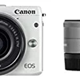 【中古】 Canon キャノン ミラーレス一眼カメラ EOS M3 ダブルレンズキット (ホワイト) EF-M15-45mm F3.5-6.3 IS STM EF-M22mm F2 STM 付属 EOSM3WH-WLK2