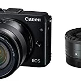 【中古】 Canon キャノン ミラーレス一眼カメラ EOS M3 ダブルレンズキット (ブラック) EF-M18-55mm F3.5-5.6 IS STM EF-M22mm F2 STM 付属 EOSM3BK-WLK