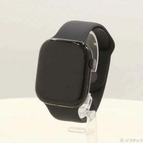 【中古】Apple(アップル) Apple Watch Series 10 GPS 46mm ジェットブラックアルミニウムケース ブラックスポーツバンド 【377-ud】